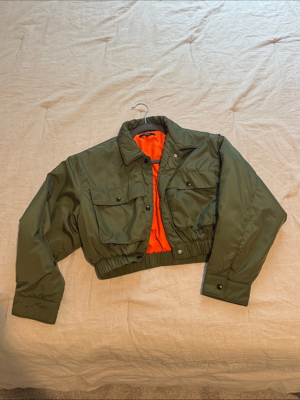 Women’s Olive Cropped Jacket